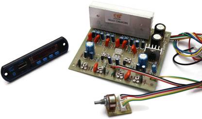 Electronic Spices High Power 4440 Amplifier Board 12V 5A 150W with Volume Adjustment Potentiometer Switch Support and Bluetooth FM Audio Player Decoder Sound Recorder and Sound Circuit Electronic Hobby Kit