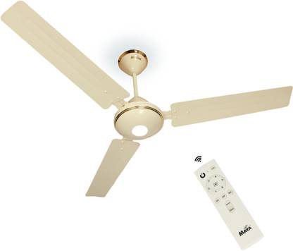 MAYA DC 12 V SUPPLY BLDC CEILING FAN WITH REMOTE 1200 mm 3 Blade Ceiling Fan