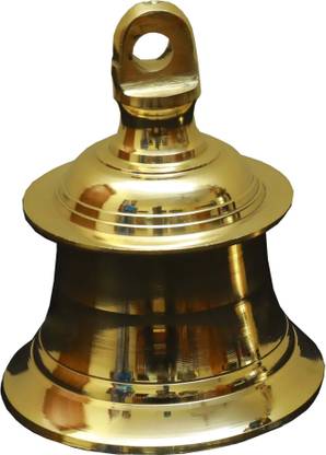 Mannarcraft Bronze Bell-6.5*4.5 inch (Pack Of 2) Bronze Pooja Bell