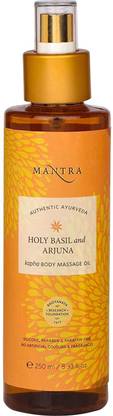 MANTRA Holy Basil And Arjuna Kapha Body Massage Oil Balances Kapha Dosha