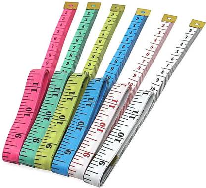 Trendmakerz 1.50 Meter 150 CM Set of 6 Good Quality Cloth Object Body Measuring Measurement Tape