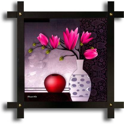 Poster N Frames Poster And Frame Hand Crafted Photo Of Flower | Best Gifting Option For Decor Digital Reprint 16.5 inch x 16.5 inch Painting