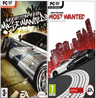 Need for Speed: Most Wanted 2005 and 2012 COMBO of Two Racing Game (Regular)