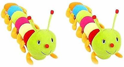 soniya enterprises Stuffed/Soft /huggable/Kids-Car Stuffed Caterpiller set of 2 - 55Cm  - 18 inch