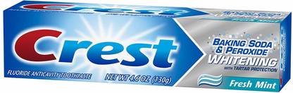 Crest Baking Soda And Peroxide Whitening Toothpaste Fresh Mint,130 G Toothpaste