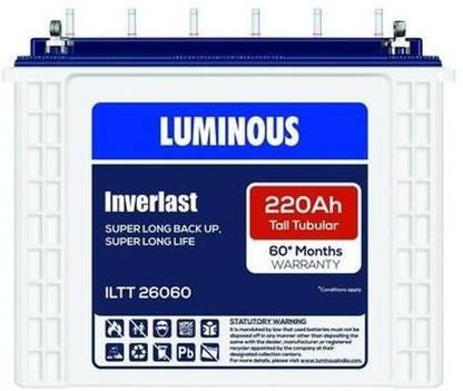 LUMINOUS ILTT 26060 220 Ah Battery for Car