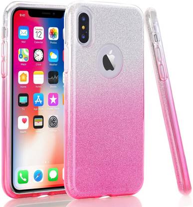 VONZEE Back Cover for Glitter Case for iPhone Xs/iPhone X, Glitter Sparkle Bling Cover [Two Layer]