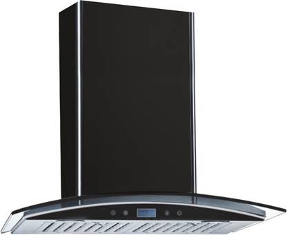 Kaff Opec DHC 70 Auto Clean Wall and Ceiling Mounted Black 1180 CMH Chimney