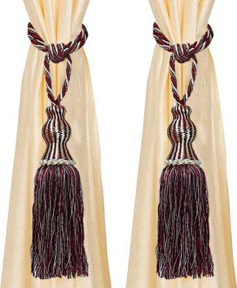 KUBER INDUSTRIES Maroon Tieback Hook