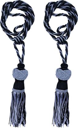 KUBER INDUSTRIES Black Tieback Hook