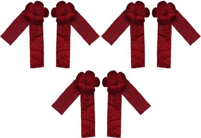 KUBER INDUSTRIES Maroon Tieback Hook Metal