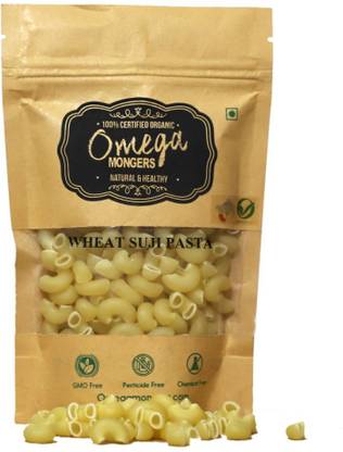 Omega Mongers Organic Wheat Suji Pasta Macaroni Pasta