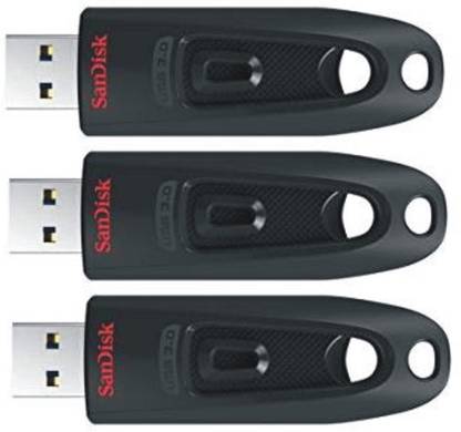 SanDisk ULTRA USB 3.0 FLASH DRIVE 64 GB Pen Drive Compatible with Laptop, Audio Player, Desktop Computer USB 3.0 Metal, Plastic Case