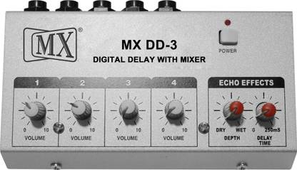 MX Digital delay EFX processor with Echo and 4 Channel Mixer Analog Sound Mixer