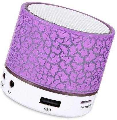 Frocel Wireless LED Bluetooth Mini Speaker with Disco Lights USB Plug & Play, FM Radio, Microsd Slot & Mp3 Player 3 W Bluetooth Speaker