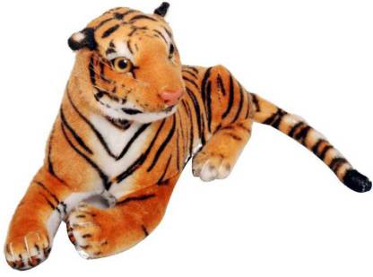 HM Imported Sitting Tiger Stuffed Animal Soft Plush Toy For Kids  - 32 cm