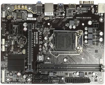 GIGABYTE GA-H110M-H LGA1151Socket Micro-ATX Intel H110 Chipset DDR4 Motherboard for Desktop
