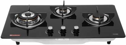 Pureflames 703 CBR 3 Brass Burner Hob, Black Brass Automatic Hob