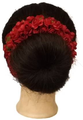Hair Flare hair accessories red with donut Braid Extension