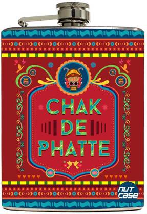 Nutcase Chak De Phatte Stainless Steel Hip Flask
