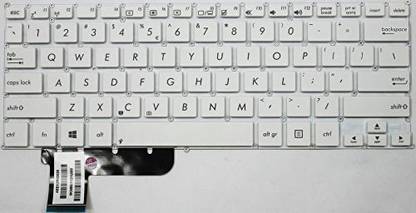 SellZone Replacement Keyboard for ASUS VivoBook X201 X202E X201E X202 Series Laptop (White) Internal Laptop-size Laptop Keyboard Compatible with Desktop, Laptop, Mac