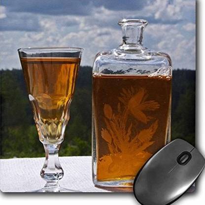 3dRose Swedish Aquavit Schnapps Vodka Brannvin Sweden EU PKA Non Slip Base Dual Sided Mousepad