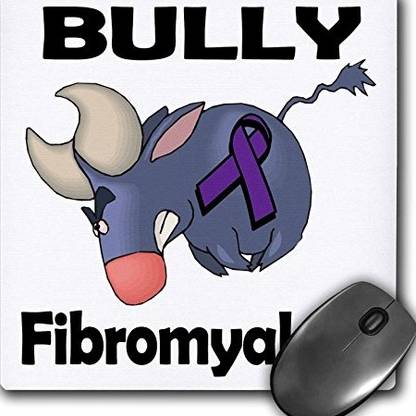 3dRose X X . Bully Fibromyalgia Awareness Ribbon Cause Design Mouse Pad mp Mousepad