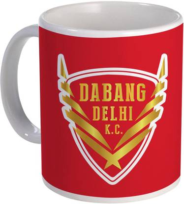 COLOR YARD best Dabang delhi k.C pro kabaddi design on Ceramic Coffee Mug
