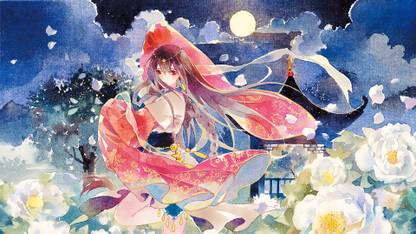 Athah Anime Vocaloid Yuezheng Ling 13*19 inches Wall Poster Matte Finish Paper Print
