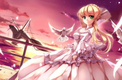 Athah Anime Aldnoah.Zero Asseylum Vers Allusia 13*19 inches Wall Poster Matte Finish Paper Print