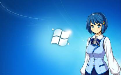 Athah Anime Os-tan Microsoft Windows Windows 7 Nanami Madobe 13*19 inches Wall Poster Matte Finish Paper Print