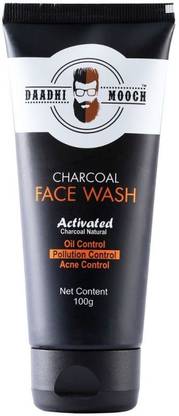 DAADHI MOOCH Beard Mustache Activated Charcoal  for Men Fairness, Oil Control, Acne Face Wash