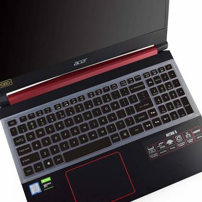 Saco Clear Keyboard Silicon Protector Ultra Thin Cover Clear Keyboard Silicon Protector Ultra Thin Cover for 15.6" Acer Nitro 5 AN515-54-54W2, AN515-54-51M5,17.3" Acer Nitro 5 AN517-51,AN715-51 Gaming Laptop Keyboard Skin