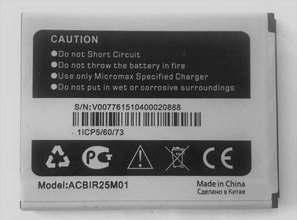The original Mobile Battery For  Micromax Micromax Canvas Fire 5 Q386