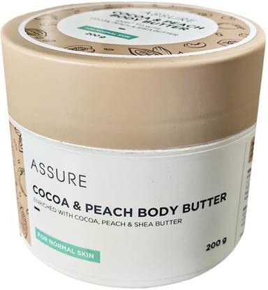 ASSURE Cocoa & Peach Body Butter Enriched with Cocoa, Peach & Shea Butter