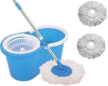 Granny Smith 360° Spin Easy Clean Floor Mop Bucket with Microfiber Spinning Head Mop Set