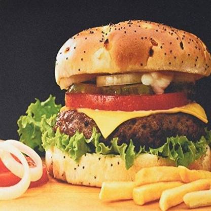 3dRose I Love Cheeseburger and Fries Mouse Pad mp Mousepad