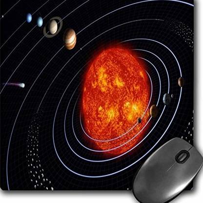 3dRose Nasa Diagram of Planet N Solar System Mouse Pad mp Non Slip Base Dual Sided Mousepad