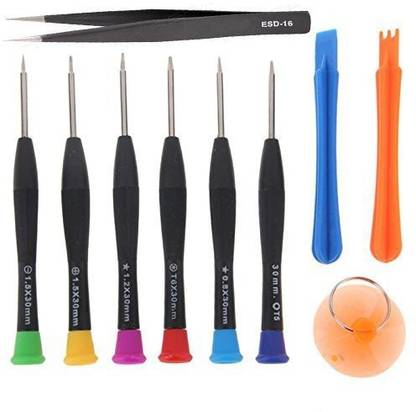 Buyyart Screwdriver Set Repair Opening Tool Kit With Tweezer For Iphone 6 (Multicolour) Precision Screwdriver Set