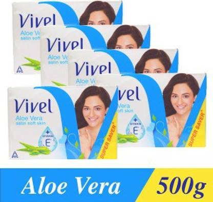 Vivel एलो वेरा सोप 100G 5 का पैक