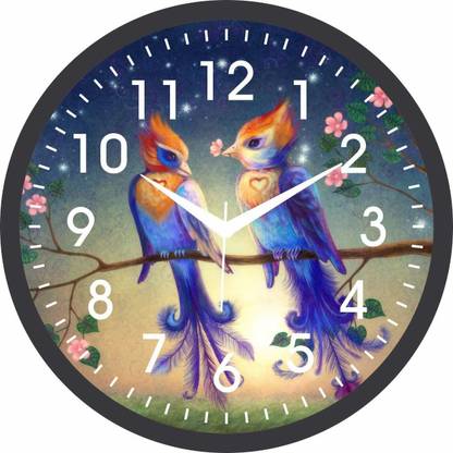 RLK TRADERS Analog 30 cm X 30 cm Wall Clock
