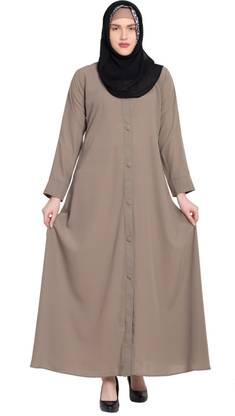 Shifa naqab Collection Polyester Self Design Abaya With Hijab