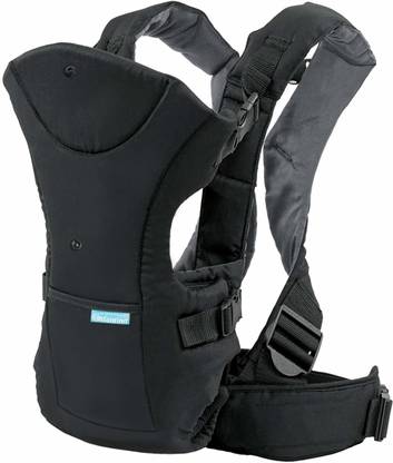 Infantino Flip Front 2 Back Carrier, Black Baby Carrier