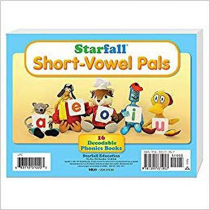 Starfall Short-Vowel Pals 16 Decodable Phonics Books