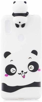 AM7 Back Cover for Mi Note 7Pro Panda Cover, Soft Silicon 3D Cute Panda Case with Panda Cartoon Case and Cover