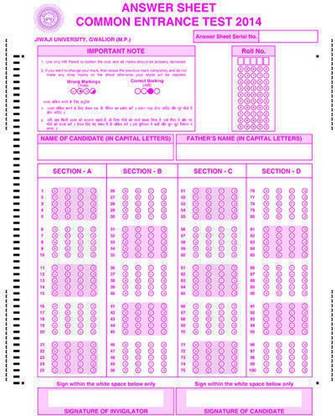 OMR Answer Sheet Set Of 50 Size- A4