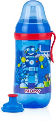 NUBY 2 Stage Cup sipper with silicone spout for your Child (Blue) with 12 oz 360 ml