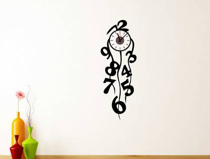 Wollzo 30 cm Clock Removable Sticker