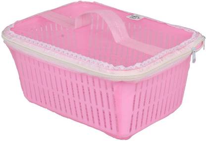 FLYER Plastic Fruit and Vegetable Storage Basket with Zip Net Cover Plastic Fruit & Vegetable Basket