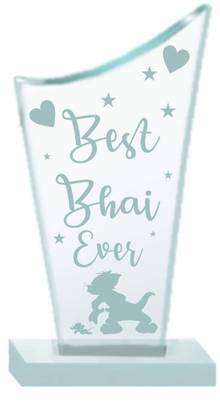 Paper Plane Design irthday Gifts Crystal Mementos and Trophy for Couples (Best Bro) Trophy